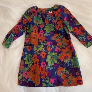 J. Crew Silk Floral Dress